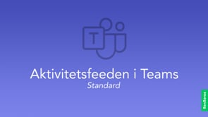 Aktivitetsfeeden i Teams – Standard
