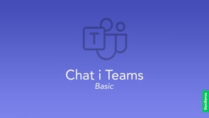 Chat i Teams – Basic