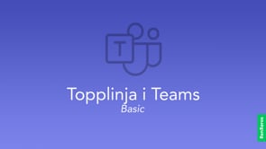 Topplinja i Teams – Basic